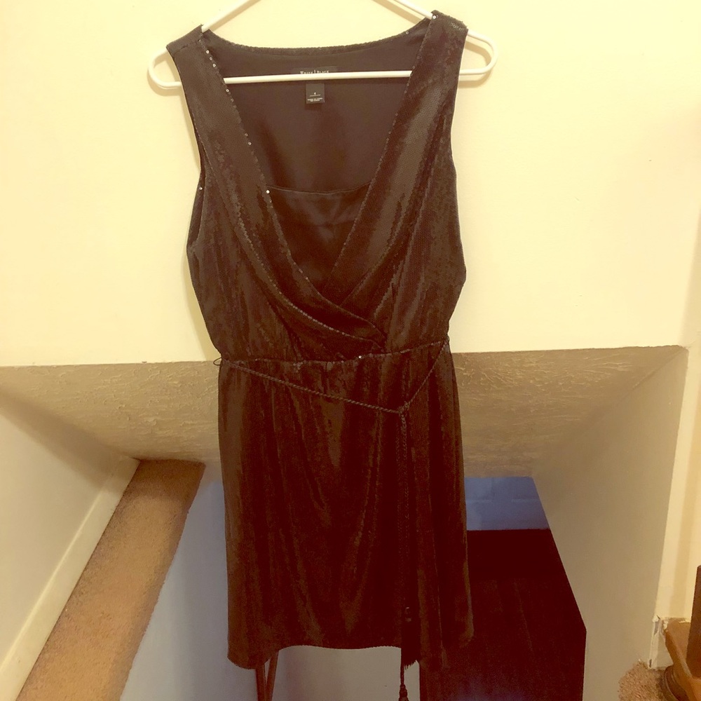 White House Black Market black sequin dress